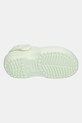 Pantofle Crocs CLASSIC FLORAL CUT OUT CLOG KIDS 210944.CROCS.CLASSIC.FL zelená