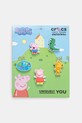 Дитячі значки для взуття Crocs Peppa Pig Character 5Pck 5-pack Казкові герої барвистий 10015107.Peppa.Pig.Char
