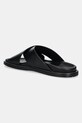 Încălțăminte Paul&Shark slapi de piele 25418010.11 negru