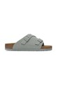 Birkenstock papuci din piele Zürich albastru 1029184