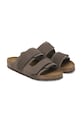 Birkenstock leather sliders Uji brown 1029200
