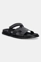 Steve Madden papuci de piele Manu negru SM12000835.017