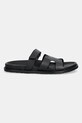Steve Madden papuci de piele Manu SM12000835.017 negru SS25