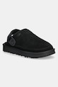 Semišové pantofle UGG Goldencoast Clog II textilní černá 1166915.BLK