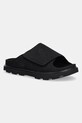 Nubuck παντόφλες UGG Solano Slide δέρμα nubuck μαύρο 1167651.BLK