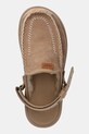 UGG klapki zamszowe Goldencoast Clog Regenerate beżowy 1169491.SAN