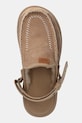 UGG klapki zamszowe Goldencoast Clog Regenerate beżowy 1169491.SAN