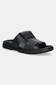 Шлепанцы Calvin Klein LUG SANDAL DOUBLE T LTH синтетический чёрный HM0HM01734