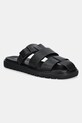 Calvin Klein Jeans klapki SQ MOLDED SANDAL FISHERMAN syntetyczny czarny YM0YM01220