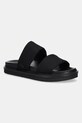 Calvin Klein Jeans papucs FLAT MOLDED DBL BAR SANDAL CV szintetikus fekete YM0YM01222