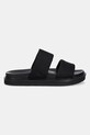 Calvin Klein Jeans papucs FLAT MOLDED DBL BAR SANDAL CV YM0YM01222 fekete SS25