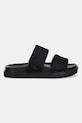 Calvin Klein Jeans papucs FLAT MOLDED DBL BAR SANDAL CV YM0YM01222 fekete SS25