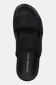 Calvin Klein Jeans papucs FLAT MOLDED DBL BAR SANDAL CV fekete YM0YM01222