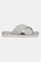 Calvin Klein Jeans papuci CROSS SANDAL CRXS TX YM0YM01223 gri SS25