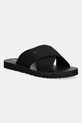 Calvin Klein Jeans klapki CROSS SANDAL CRXS TX czarny YM0YM01223