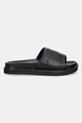 Pantofle Calvin Klein Jeans FLAT MOLDED SLIDE SANDAL LTH YM0YM01225 černá SS25