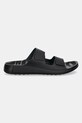 Δερμάτινες παντόφλες Ecco Cozmo 2-Strap 500904.01001 μαύρο SS25