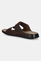 Παπούτσια Nubuck παντόφλες Ecco Cozmo 2-Strap 500904.02667 καφέ