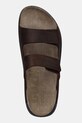 Nubuck παντόφλες Ecco Cozmo 2-Strap καφέ 500904.02667