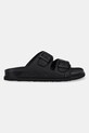 Nubuck παντόφλες Scholl NOLAN F322801004 μαύρο SS25