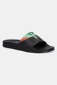 Marcelo Burlon klapki Icon Wings Sliders Black Multicolor czarny CMIC001S25MAT0011084