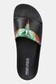 Marcelo Burlon papuci Icon Wings Sliders Black Multicolor negru CMIC001S25MAT0011084