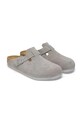 Birkenstock suede sliders Boston LEVE gray 1027688