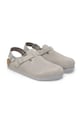 Birkenstock klapki zamszowe Tokio LEVE szary 1028359