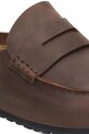Obuwie Birkenstock klapki skórzane Naples Wrapped LEOI 1029617 brązowy