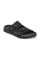 Birkenstock klapki skórzane Shinjuku 2S LEA/TEX 1029640 czarny SS25