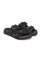 Birkenstock leather sliders Shinjuku 2S LEA/TEX black 1029640