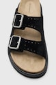Semišové pantofle AllSaints Randal Sandal M002FC.BLK černá