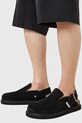 AllSaints klapki zamszowe Randal Mule M003FC.BLK