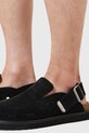 AllSaints klapki zamszowe Randal Mule M003FC.BLK