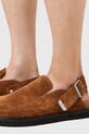 AllSaints klapki zamszowe Randal Mule M003FC.TAN