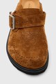 AllSaints klapki zamszowe Randal Mule M003FC.TAN brązowy