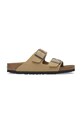 Birkenstock infradito in nubuck Arizona Birkibuc altri beige 1029151