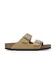Birkenstock papuci Arizona Birkibuc piele întoarsă bej 1029151