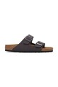 Birkenstock klapki Arizona Birkibuc syntetyczny brązowy 1029134