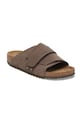 Birkenstock leather sliders Kyoto 1029137 green SS25