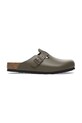 Шкіряні шльопанці Birkenstock Boston віденський зелений 1029079
