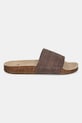 Замшеві шльопанці adidas Originals Adilette RS JH5493 коричневий SS25