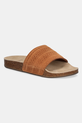 Semišové pantofle adidas Originals Adilette RS další hnědá JH8068