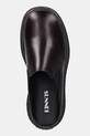 Sunnei slapi de piele CEMENTO maro SHOXFLS009.LTH073.0115