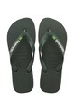 Παντόφλες Havaianas BRASIL LOGO φλατ πράσινο 4110850.5983