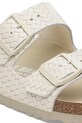 Încălțăminte Birkenstock șlapi de piele Arizona Woven Emboss 1029172 bej
