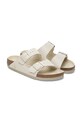 Birkenstock șlapi de piele Arizona Woven Emboss bej 1029172
