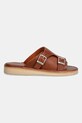 Kožené šľapky Fracap Sandals D110 hnedá SS25