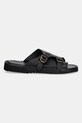 Kožené šľapky Fracap Sandals D110 čierna SS25