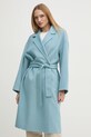Шерстяное пальто Calvin Klein K20K207813 голубой SS25